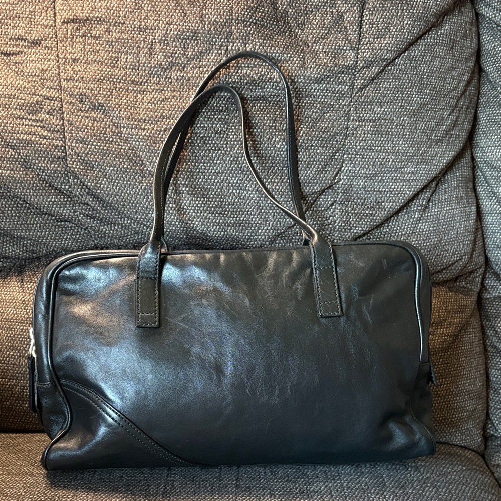 Gucci Britt Black Leather Shoulder Boston Bag - Picture 4 of 13